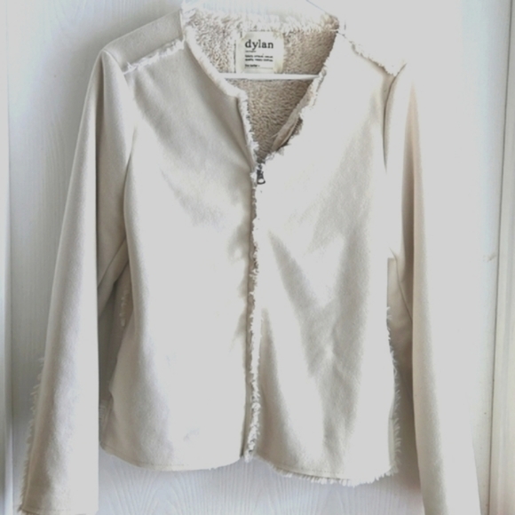 Dylan | Lux Natural Faux Suede Sherpa Lined Jacket - Picture 13 of 13